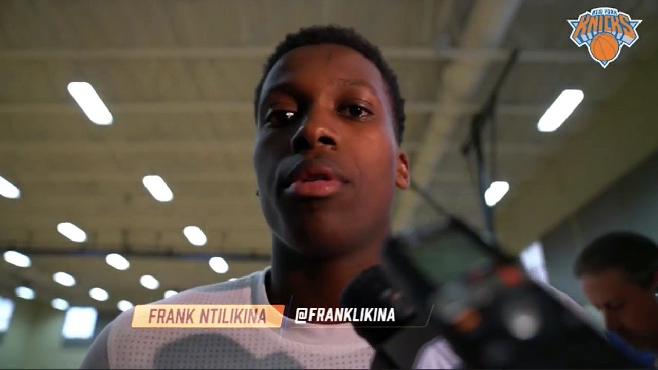 【NBA】Frank Ntilikina Pre Summer League Interview  2017 NBA Summer League  June 30,2017