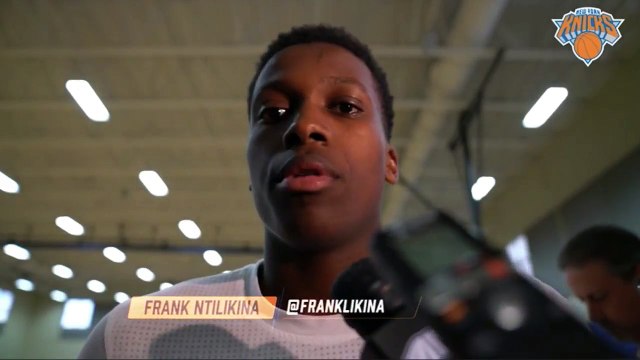 【NBA】Frank Ntilikina Pre Summer League Interview 2017 NBA Summer League June 30,2017