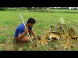 Creative Man Catch Frog in Deep Hole - Amazing Frog Trap By Cam Amazing
