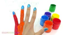 Aprender colores arco iris mano cuerpo pintura dedo familia vivero rimas Niños vídeo