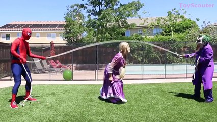 Princess Rapunzel vs GIANT LOLLIPOP Finger Family! Learn Colors w/ Spiderman & Hulk in Rea