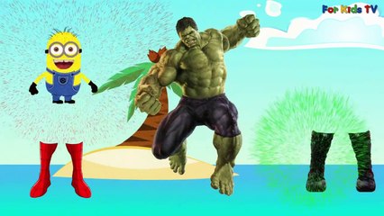 Wrong Shoes Superhero Iron Man Spider Man Hulk Captain America Finger Family Song Learn Co