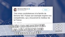 Décès de Simone Veil: «Puisse son exemple inspirer nos compatriotes», déclare Emmanuel Macron