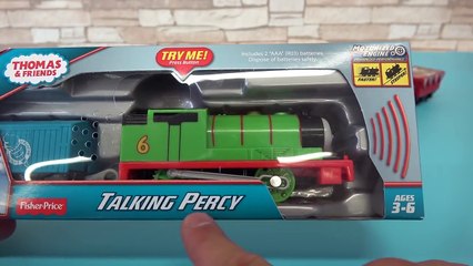 Talking Thomas & Percy Red vs Blue Thomas, Trophy Thomas, Real Steam Thomas Railway Toy