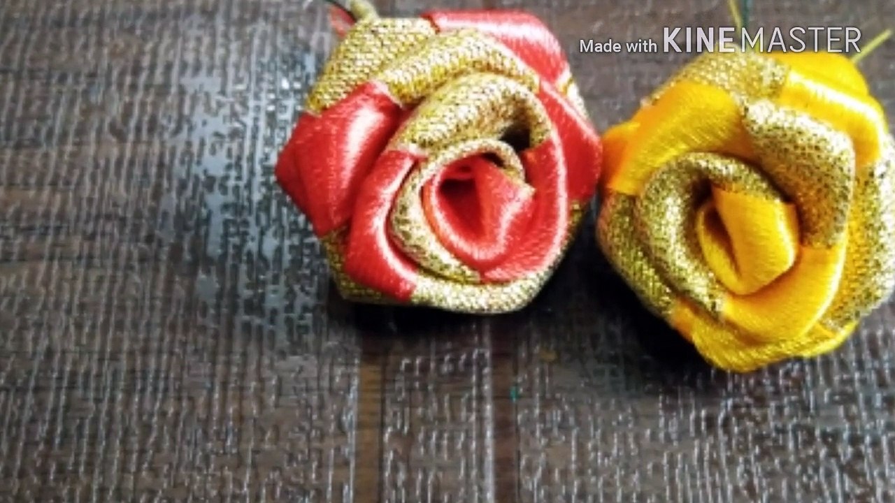 how to make satin ribbon flowers