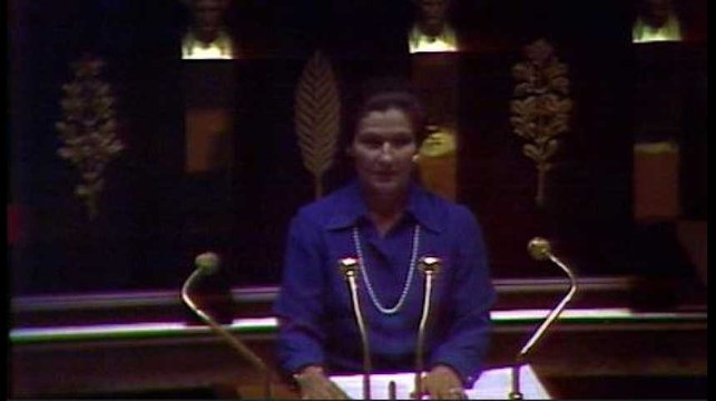 Le discours historique de Simone Veil pour le droit à l'avortement devant une Assemblée d'hommes