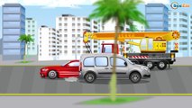 Camión, Grue, Tractor y Rápido Carros - Nuevo Dibujos Animados en Español 2017
