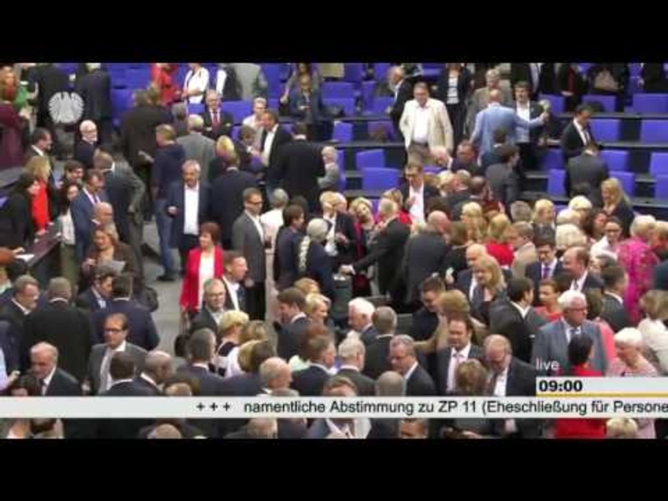 German Parliament Legalizes Same-Sex Marriage