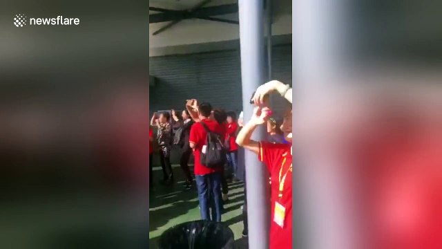 Multi-coloured cloud appears in southern China