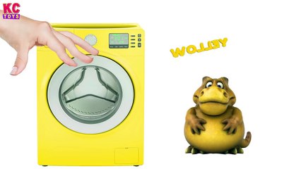 Learn Colors with Squishy the Dinosaur Dip N Wash Washing Machine Toy for Kids Children K