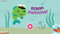 Actividades aplicación bebé divertido Niños poco oceano sagú nadador mini