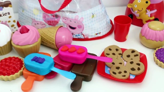 Сумка сумка Готовка де де по из также доч кондитерские изделия питание Лос избавиться от Пеппа свиньи играть Комплект закуски сладости игрушка