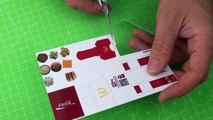 DIY Miniature McDonalds Food Menu | DollHouse | No Polymer Clay!