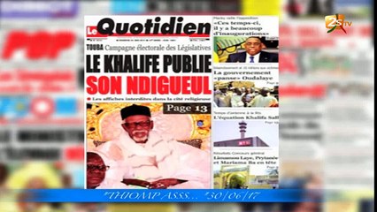 REVUE DE PRESSE DU 30 JUIN 2017