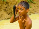 Amazing Children Fishing - How To Catch Fish By Hand In Cambodia update by Cam Amazing