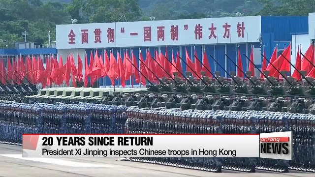Xi greets PLA's garrison on second day of his HK visit