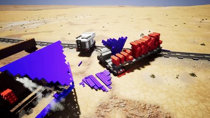 CANYON RACE, EXPLOSIONS & TRAINS! Brick Rigs Multiplayer Gameplay & Shenanigans