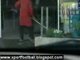 Girl Cleaning Automatic Doors