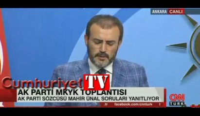 Mahir Ünal: Erdoğan ile Trump arasındaki görüşme sona erdi