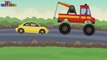 tow truck | car wash | Childrens cartoon car video | animal vehicles for kids