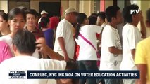 COMELEC, NYC ink MOA on voter education activities