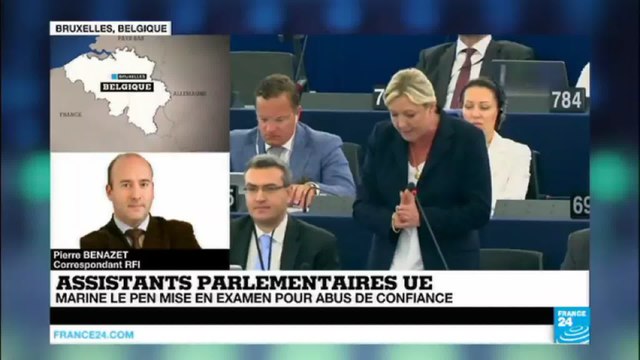 Assistants parlementaires européens : Marine Le Pen mise en examen