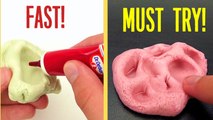 How to make 1 ingredient slime! Slime with 64 bubble gums! No Glue, Without Borax or Cornstarch