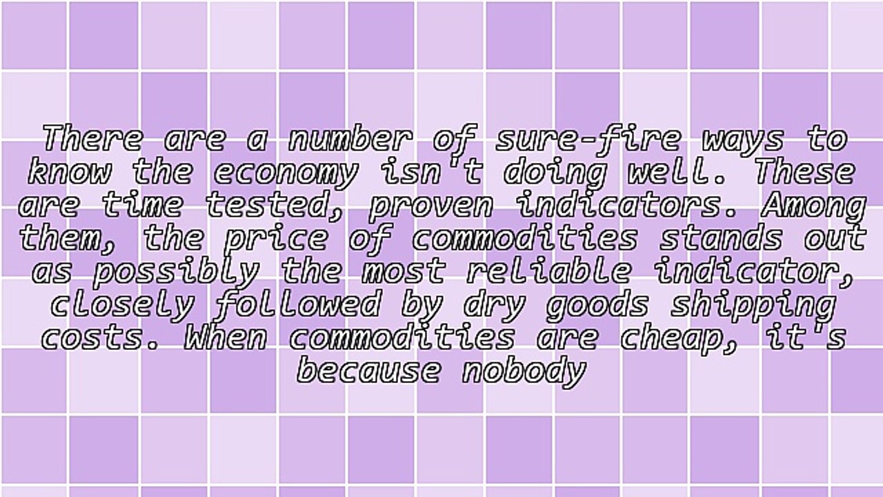 Commodity Prices Have Crashed