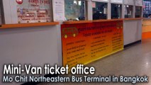 Mini Van ticket office in Mo Chit Northeastern Bus Terminal in Bangkok