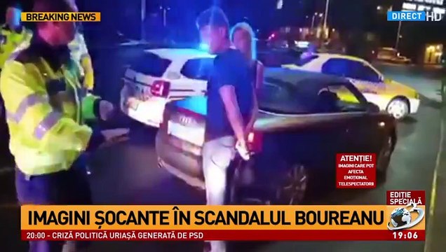 Un policier donne un coup de poing à un homme ivre en Roumanie !!