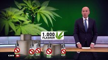 Politi og SKAT beslaglægger mere cannabisolie end tidligere - 2 indslag i TV-Avisen (2017.06.27)