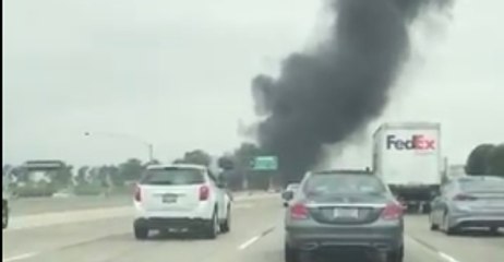 Small Plane Crashes On 405 Freeway Near John Wayne Airport