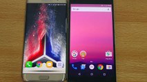Samsung galaxy s7dfgr edge vs Huawei nexus 6p android Nouga