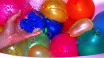 Ballon des ballons couleurs doigt cinq coeur Apprendre eau humide Collecteur de recouvrement