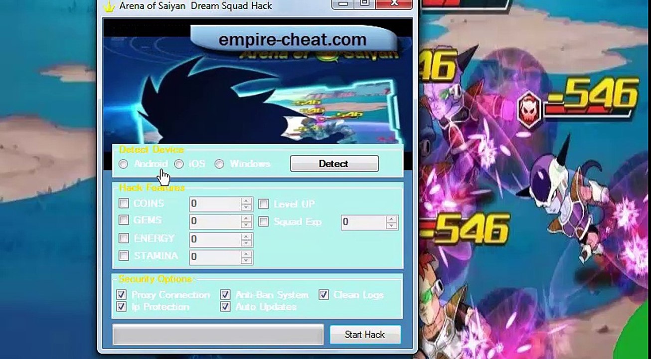 Arena of Saiyan Dream Squad Hack Cheat