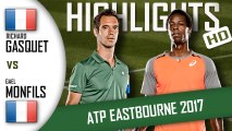 Richard GASQUET vs Gael MONFILS (HD Highlights) ATP Eastbourne 2017
