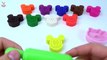 Argile les couleurs pâte pour amusement amusement de Apprendre la modélisation moules souris jouer Doraemon disney mickey rabit