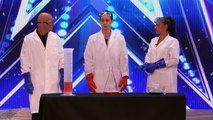 Americas Got Talent 2017 Science Guy Nick Uhas Blows Up Howie on Stage Full Audition S12E