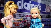 Elsa And Anna Toddlers Get EARS PIERCED At CLAIRES! - anna and elsa toddlers