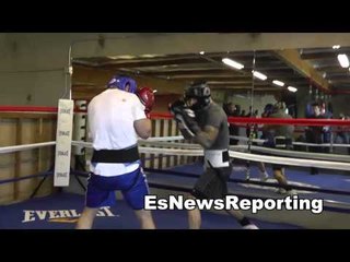 hard hitting maniako sparring in oxnard EsNews Boxing