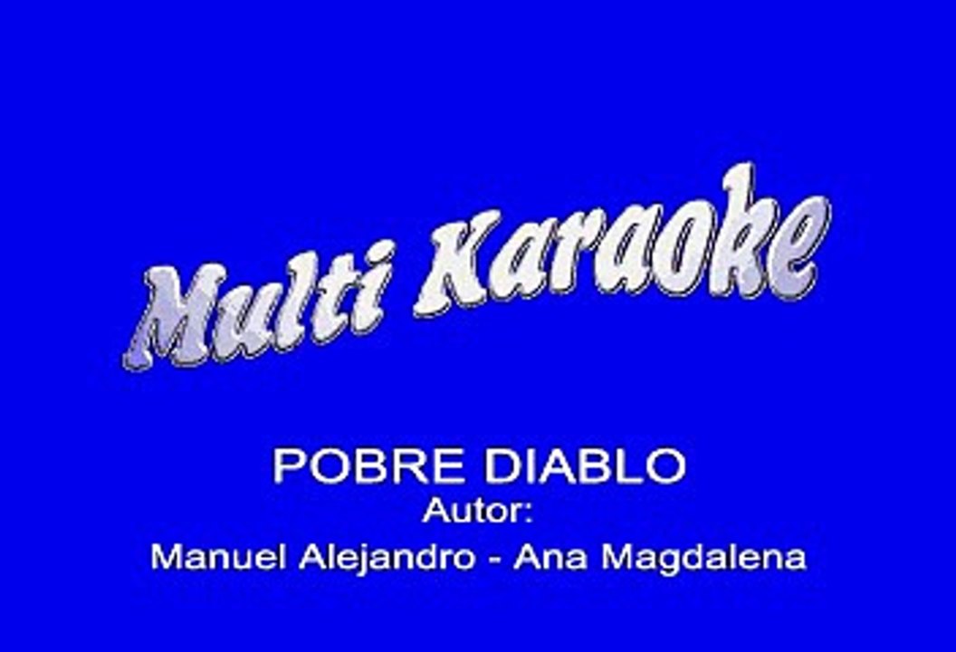 EMMANUEL - POBRE DIABLO (KARAOKE)