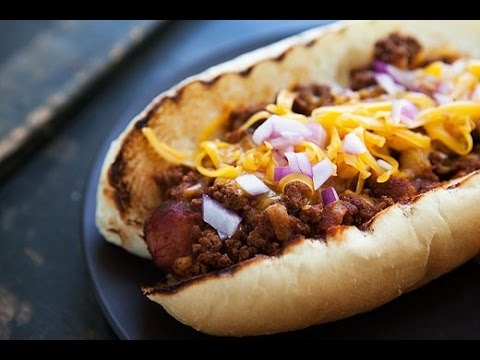 Receta de Chili Dogs / Cómo hacer Chili Dogs / How to Make Chili Dogs