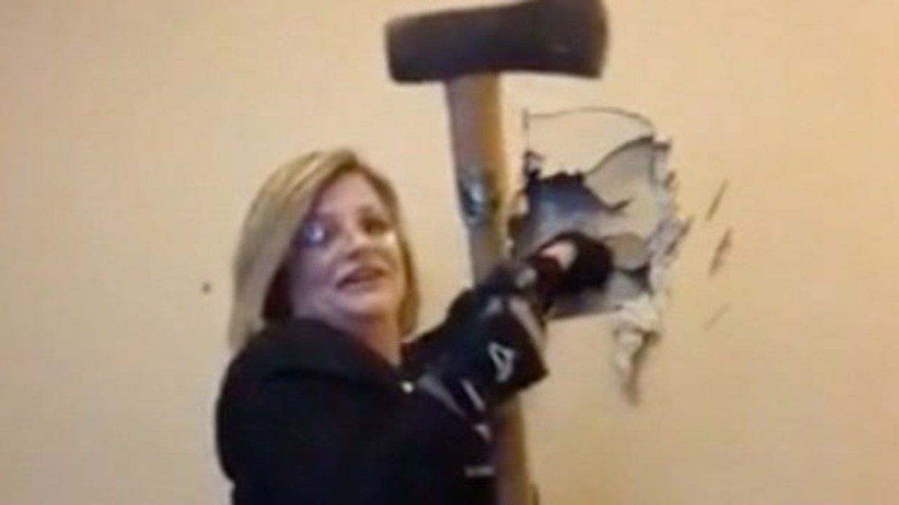 She's Had It With This Wall!