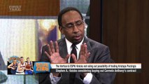 Stephen A., Max Outraged Over Knicks Possibly Trading Porzingis | First Take | June 20, 2017
