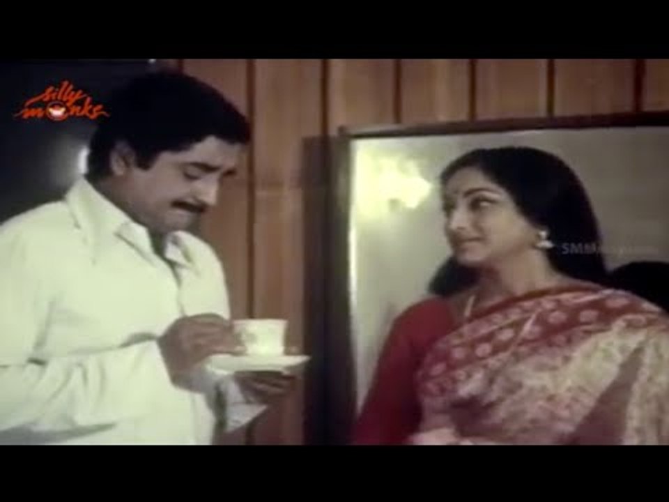 Lakshmi Prem Nazir Romance - "Vidaparayum Munpe" Malayalam Movie Scene
