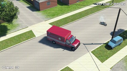 BeamNG drive   CCTV Car Crashes Footage #3 (Crash Compilation)