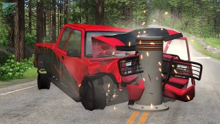 Spike Strip Crashes - High Speed Fails   BeamNG drive (Nodegrabber)