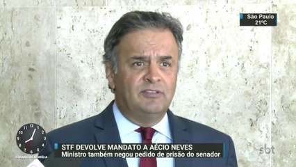 Marco Aurélio Mello autoriza volta de Aécio ao Senado