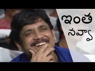 Nagarjuna and Team in Tears laughing for the best Imitation Skit ever on Stage.