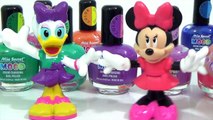 BeeTube Toys - DISNEY JUNIOR Minnie Mouse and Daisy Duck Mood NAIL POLISH MAKEOVER DIY / M